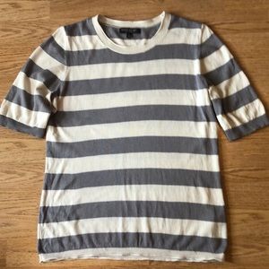 Banana Republic silk & cashmere striped sweater, L